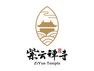 张晓明的紫云禅寺logo设计