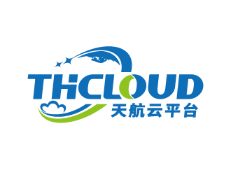 张俊的THCLOUD   天航云平台logo设计