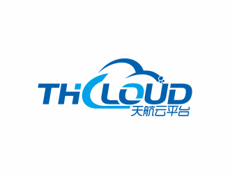 何嘉健的THCLOUD   天航云平台logo设计