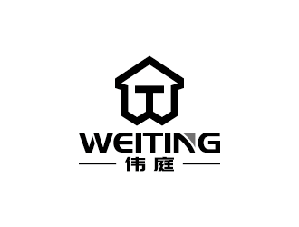 王涛的伟庭室内装饰装修logo设计
