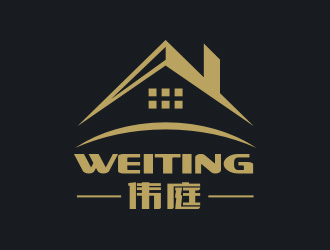 陈川的伟庭室内装饰装修logo设计