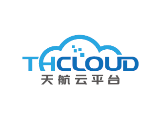 王涛的THCLOUD   天航云平台logo设计