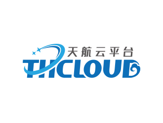 黄安悦的THCLOUD   天航云平台logo设计
