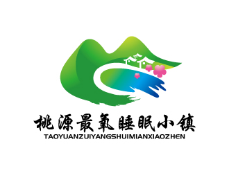张俊的桃源最氧睡眠小镇logo设计
