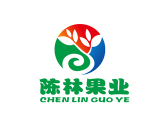盛铭的陈林果业logo设计
