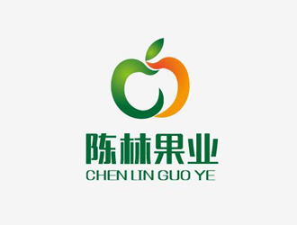 邹小考的陈林果业logo设计