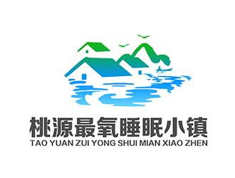 潘乐的桃源最氧睡眠小镇logo设计
