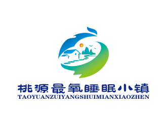 孙金泽的桃源最氧睡眠小镇logo设计