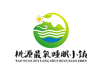 劳志飞的桃源最氧睡眠小镇logo设计