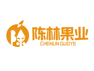 夏孟的陈林果业logo设计