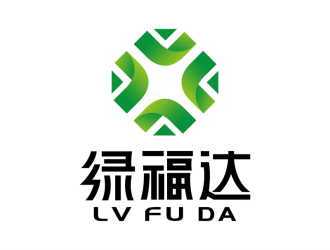 安冬的绿福达品牌升级logo设计