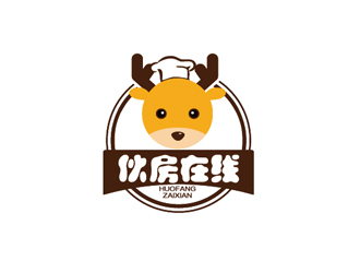 秦晓东的伙房在线餐饮企业标志logo设计