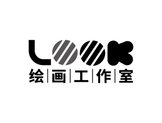 张俊的look绘画工作室logo设计