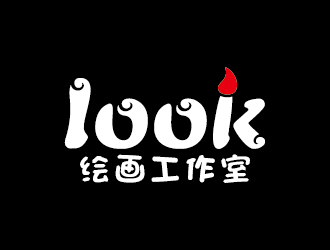 王涛的look绘画工作室logo设计