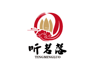 孙金泽的听茗落普洱茶叶品牌logo设计logo设计