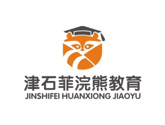 津石菲浣熊教育logo设计