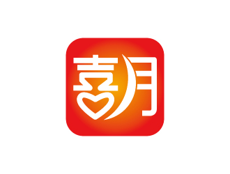 张俊的喜月logo设计