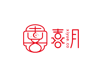 黄安悦的喜月logo设计