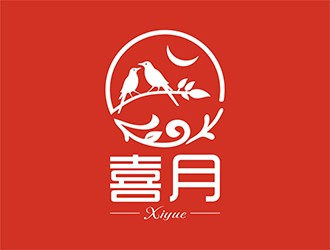 张峰的喜月logo设计