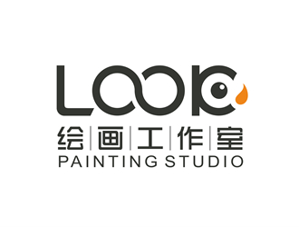 唐国强的look绘画工作室logo设计