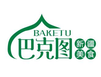 宋从尧的巴克图新疆美食logo设计