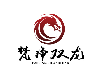 陈川的梵净双龙酒类商标设计logo设计