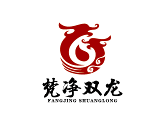 王涛的梵净双龙酒类商标设计logo设计