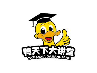 王涛的鸭天下大讲堂卡通logo设计logo设计