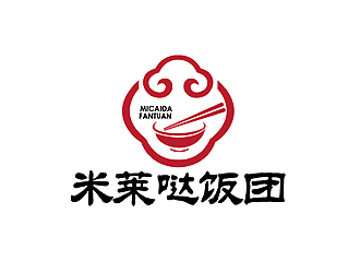 秦晓东的米莱哒饭团logo设计