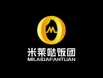 连杰的米莱哒饭团logo设计