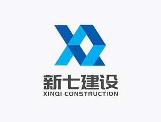 吴晓伟的新七建设logo设计