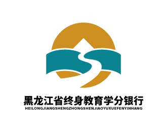 张俊的黑龙江省终身教育学分银行logo设计