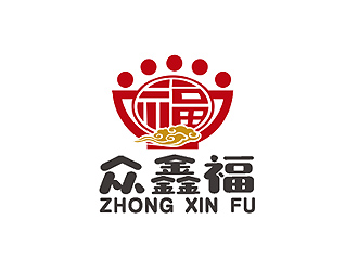 众鑫福食品类标志设计logo设计
