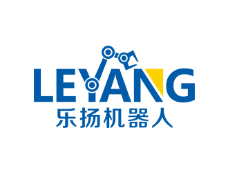 乐扬机器人logo设计