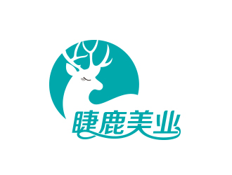 黄安悦的睫鹿美业美容服务logo设计