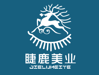 姜彦海的睫鹿美业美容服务logo设计
