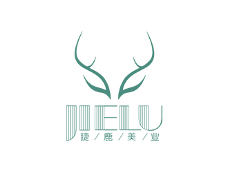 郑锦尚的睫鹿美业美容服务logo设计