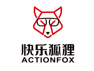 唐国强的快乐狐狸logo设计