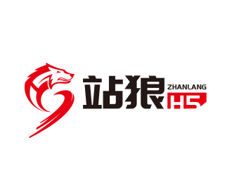 黄安悦的站狼H5logo设计