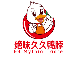 宋从尧的小吃店小鸭卡通logo设计logo设计
