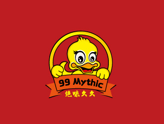 周金进的小吃店小鸭卡通logo设计logo设计