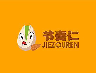 秦晓东的节奏仁干果食品商标设计logo设计