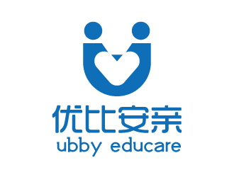 张俊的优比安亲儿童教育logo设计