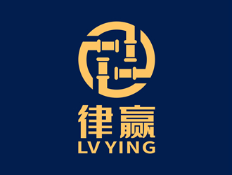 唐国强的律赢法务logo设计