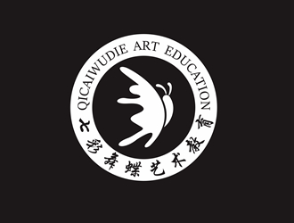 七彩舞蝶艺术教育logo设计