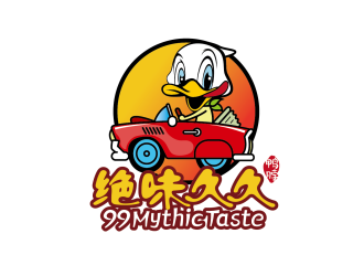 安冬的99 Mythic Taste（开小汽车的鸭子）logo设计