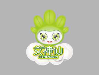 郑锦尚的艾神仙艾灸卡通商标设计logo设计