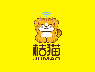 曾翼的桔猫卡通商标设计logo设计