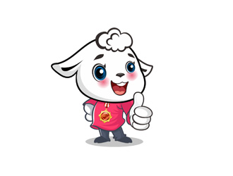 郭庆忠的百适滴羊初乳卡通形象升级logo设计