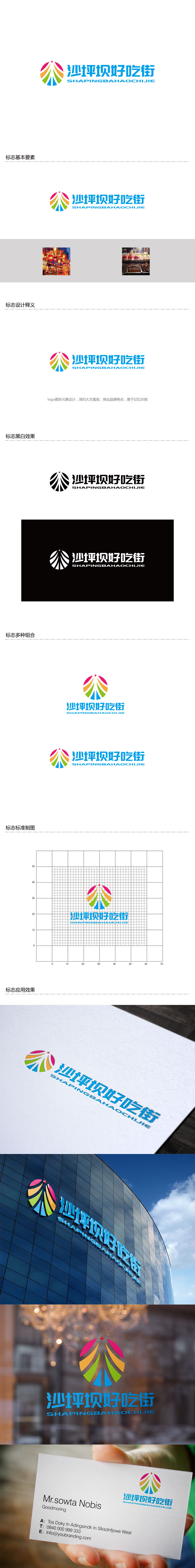孙金泽的沙坪坝好吃街（重新编辑需求）logo设计